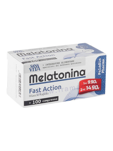 САНАВИТА МЕЛАТОНИН 1 мг + ВИТАМИН B6 таблетки * 100