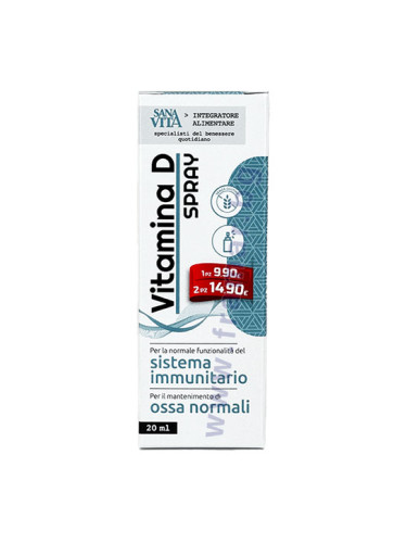 САНАВИТА ВИТАМИН D3 спрей 500 IU 20 мл