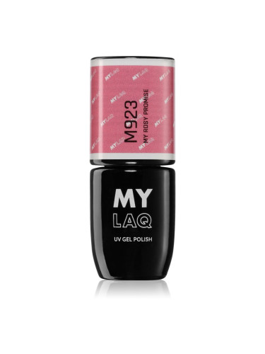 MYLAQ UV Gel Polish My Promise гел лак за нокти цвят My Rosy Promise 5 мл.