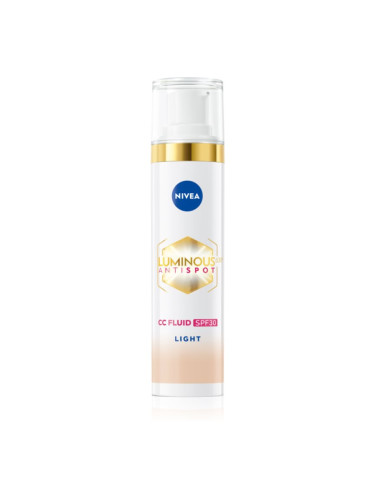 NIVEA Luminous 630 Anti Spot озаряващ СС крем SPF 30 цвят Light 40 мл.