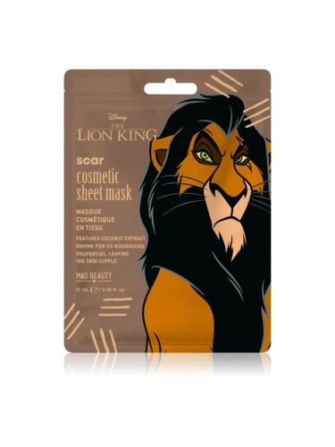 Mad Beauty Lion King Scar хидратираща платнена маска 25 мл.