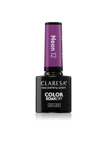 Claresa SoakOff UV/LED Color Neon гел лак за нокти цвят 12 5 гр.