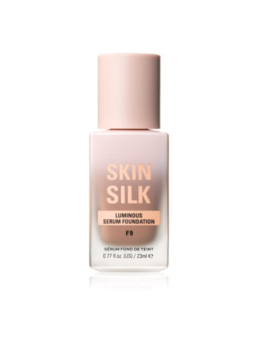 Makeup Revolution Skin Silk Serum Foundation лек фон дьо тен с озаряващ ефект цвят F9 23 мл.