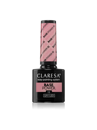 Claresa UV/LED Base Power основен лак за нокти с гел цвят 12 5 гр.