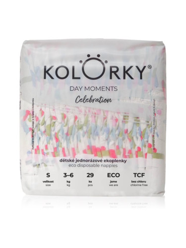 Kolorky DAY Moments Celebration еднократни ЕКО пелени Size S 3-6 kg 29 бр.