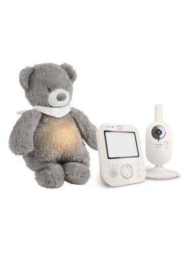 Philips Avent Baby Monitor SCD891/26+NATTOU Sleepy Bear Grey подаръчен комплект 0 m+ (за бебета)