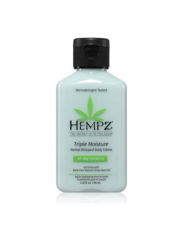 HEMPZ Triple Moisture хидратиращо мляко за тяло 66 мл.