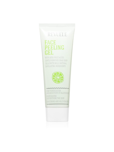 Revuele Face Peeling Gel AHA Fruit Acids почистващ пилинг за лице против черни точки 80 мл.