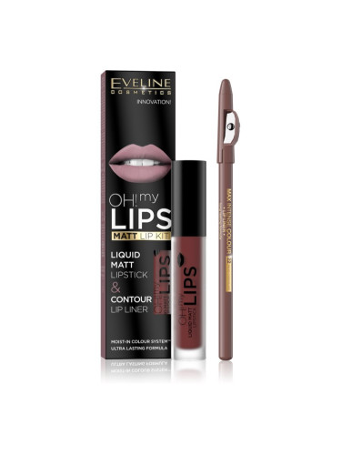 Eveline Cosmetics OH! my LIPS Matt комплект за устни 16 2 бр.