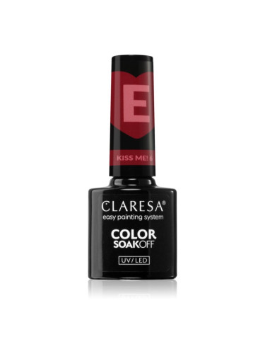 Claresa SoakOff UV/LED Color Kiss Me гел лак за нокти цвят 6 5 гр.