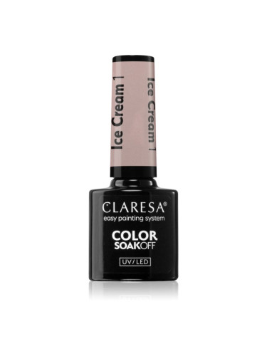 Claresa SoakOff UV/LED Color Ice Cream гел лак за нокти цвят 1 5 гр.