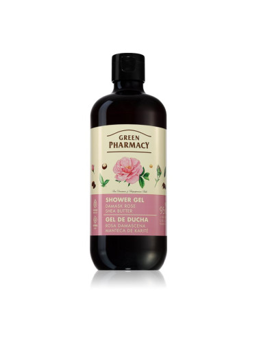 Green Pharmacy Damask Rose & Shea Butter Shower Gel нежен душ гел 500 мл.