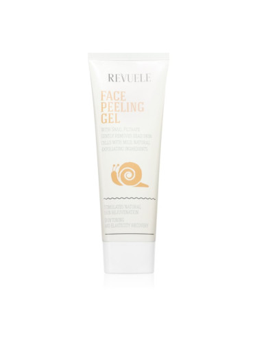 Revuele Face Peeling Gel Snail Filtrate нежен ензимен пилинг за озаряване на лицето 80 мл.