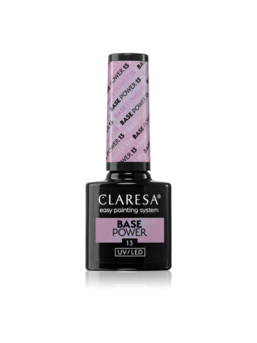 Claresa UV/LED Base Power основен лак за нокти с гел цвят 13 5 гр.