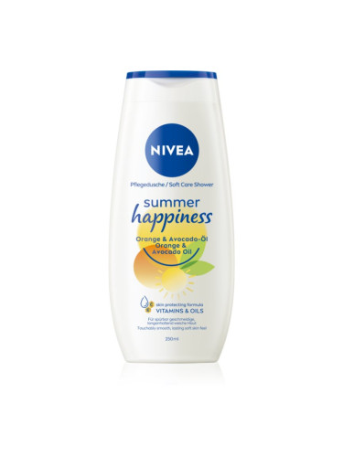 NIVEA Summer Happiness Orange & Avocado Oil овлажняващ душ гел 250 мл.