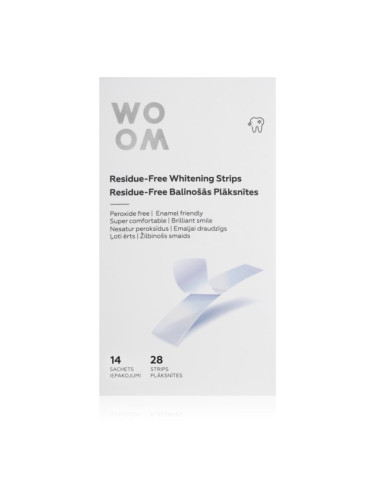 WOOM Residue-Free Whitening Strips избелващи ленти за зъби 28 бр.