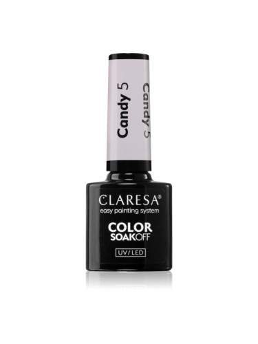 Claresa SoakOff UV/LED Color Candy гел лак за нокти цвят 5 5 гр.