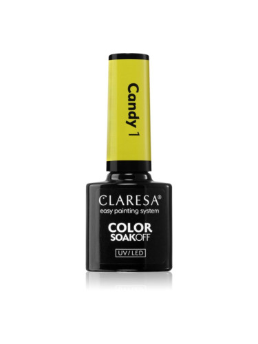 Claresa SoakOff UV/LED Color Candy гел лак за нокти цвят 1 5 гр.