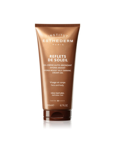 Institut Esthederm Reflects Of Sun Hydra-Boost Self-Tanning Cream-Gel бронзиращ гел за лице и тяло 200 мл.