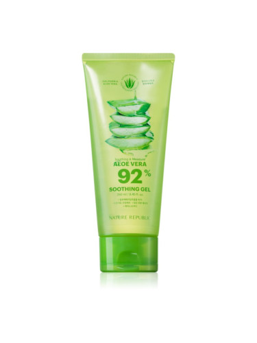 NATURE REPUBLIC Soothing & Moisture Aloe Vera 92% Soothing Gel успокояващ хидратиращ гел за чувствителна кожа 250 мл.