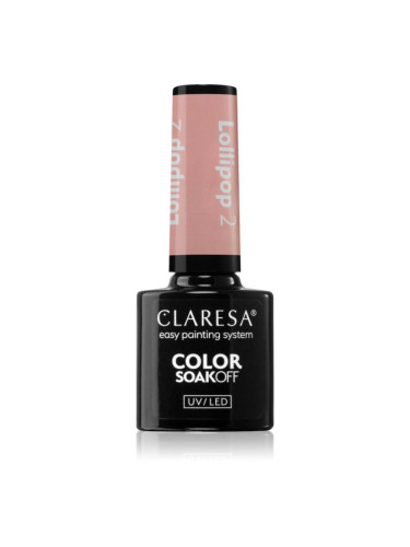 Claresa SoakOff UV/LED Color Lollipop гел лак за нокти цвят 2 5 гр.
