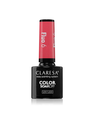 Claresa SoakOff UV/LED Color Fluo гел лак за нокти цвят 6 5 гр.