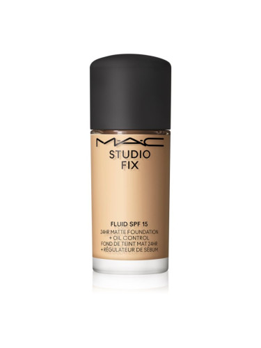 MAC Cosmetics Mini Studio Fix Fluid SPF 15 24HR Matte Foundation + Oil Control матиращ фон дьо тен SPF 15 цвят NC17 15 мл.