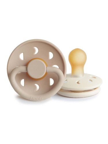 FRIGG Moon Phase Size 1:0-6 months биберон Cream/Croissant 2 бр.