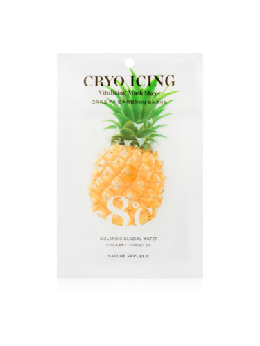 NATURE REPUBLIC Cryo Icing Vitalizing Mask Sheet хидратираща и озаряващ маска с успокояващ ефект 27 мл.