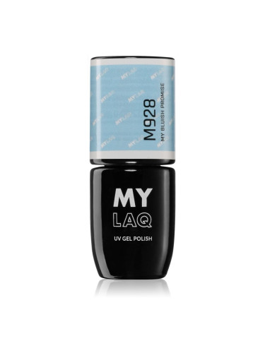 MYLAQ UV Gel Polish My Promise гел лак за нокти цвят My Bluish Promise 5 мл.