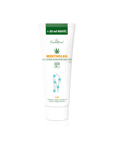 Cannaderm Mentholka hemp lubrication масажен крем с охлаждащ ефект 250 мл.