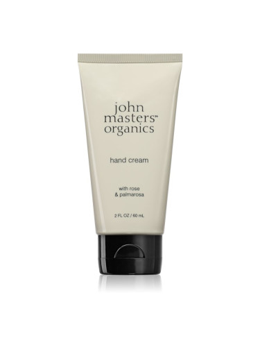 John Masters Organics hand cream Rose & Palmarosa подхранващ крем с розово масло 60 мл.