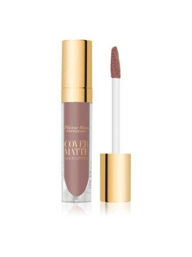 Pierre René Cover Matte матиращо течно червило цвят 06 Burnt Sugar 5 мл.