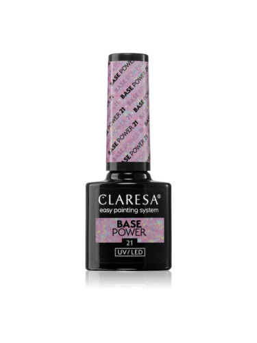 Claresa UV/LED Base Power основен лак за нокти с гел цвят 21 5 гр.