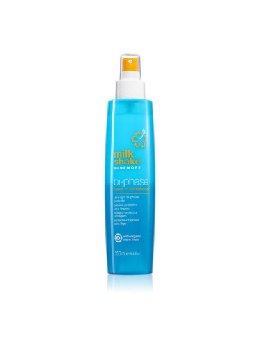 Milk Shake Sun & More 2-фазов балсам без отмиване за коса увредена от слънце, хлор и солна вода 250 мл.