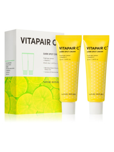 NATURE REPUBLIC Vitapair C Dark Spot Cream освежаващ гел крем за кожа с хиперпигментация 2x50 мл.