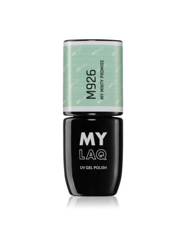 MYLAQ UV Gel Polish My Promise гел лак за нокти цвят My Minty Promise 5 мл.