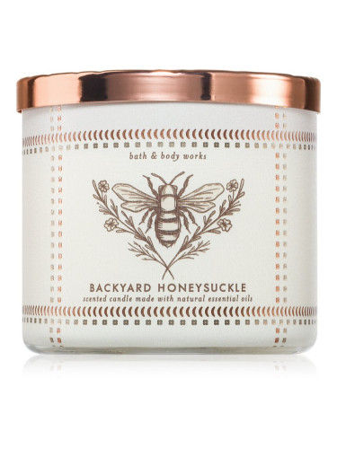 Bath & Body Works Backyard Honeysuckle ароматна свещ 411 гр.