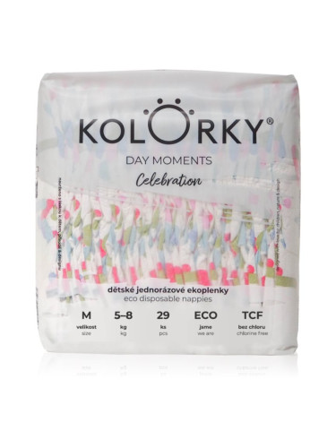 Kolorky DAY Moments Celebration еднократни ЕКО пелени Size M 5-8 kg 29 бр.