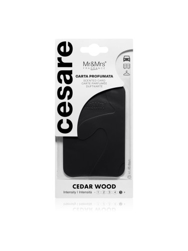 Mr & Mrs Fragrance Cesare Cedar Wood ароматизирана карта 1 бр.