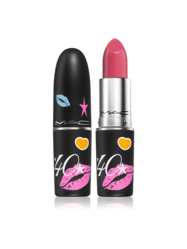 MAC Cosmetics 40 Years Of MAC! Cremesheen Lipstick Кремообразно червило със сатенено покритие цвят Hot Gossip 3 гр.