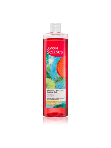 Avon Senses Tropical Mexicana освежаващ душ гел 500 мл.