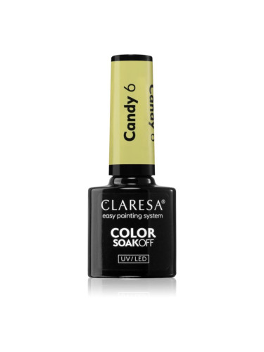 Claresa SoakOff UV/LED Color Candy гел лак за нокти цвят 6 5 гр.