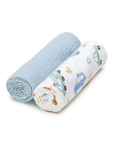 T-TOMI BIO Muslin Diapers пелени от плат Traffic 65x65 cm 2 бр.