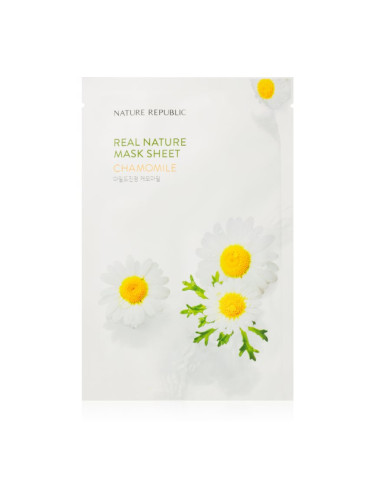 NATURE REPUBLIC Real Nature Chamomile Mask Sheet хидратираща платнена маска с лайка 23 мл.