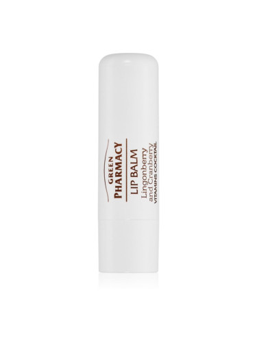 Green Pharmacy Lip Care Lingonberry and Cranberry подхранващ балсам за устни SPF 10 3.6 мл.