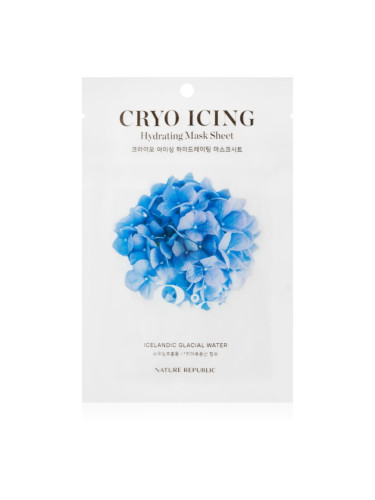 NATURE REPUBLIC Cryo Icing Hydrating Mask Sheet хидратираща платнена маска с успокояващ ефект 27 мл.