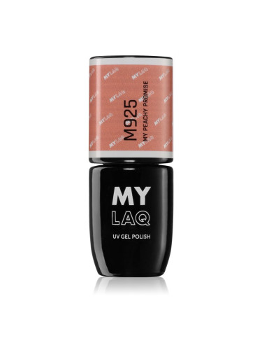 MYLAQ UV Gel Polish My Promise гел лак за нокти цвят My Peachy Promise 5 мл.