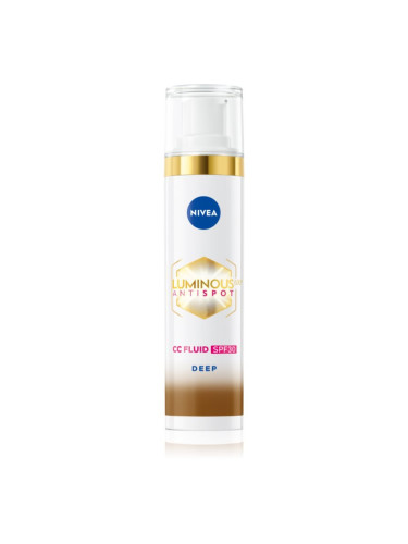 NIVEA Luminous 630 Anti Spot озаряващ СС крем SPF 30 цвят Deep 40 мл.