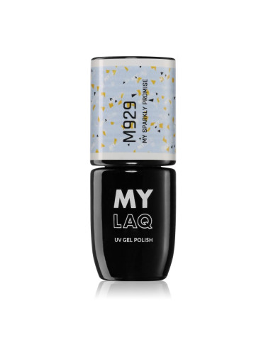 MYLAQ UV Gel Polish My Promise гел лак за нокти цвят My Sparkly Promise 5 мл.